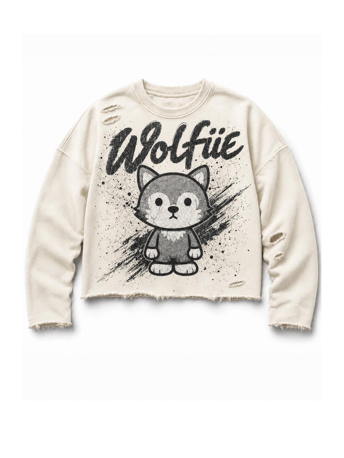 WOLFIE SWEAT SHIRT BEIGE