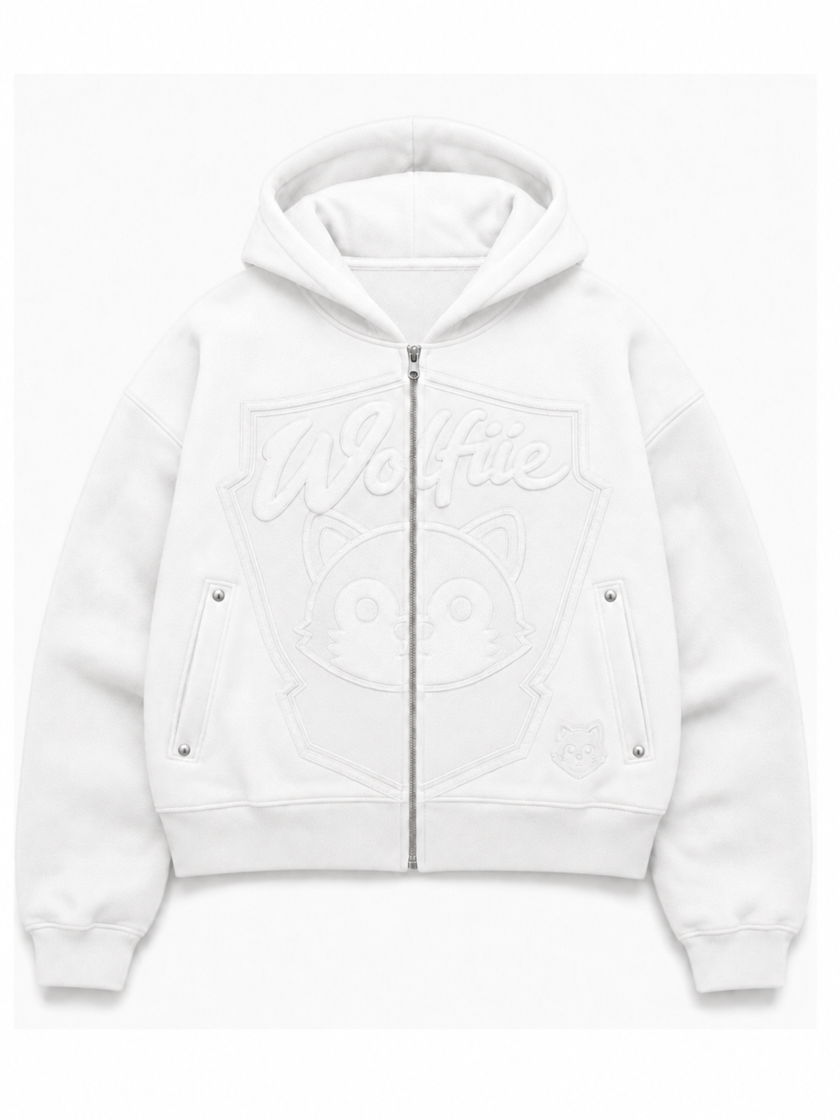 WOLFIE WHITE SWEATER